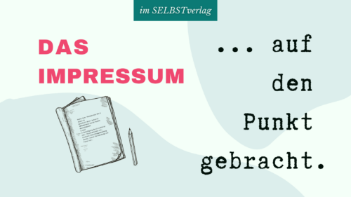 Impressum im Selfpublishing